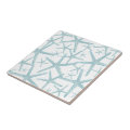 Teal Blue Nautical Beach Pattern Ceramic Tile | Zazzle
