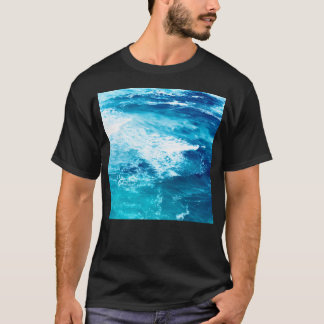 Teal Blue Ocean Waves T-Shirt