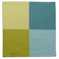 Teal Blue Olive Yellow Pattern