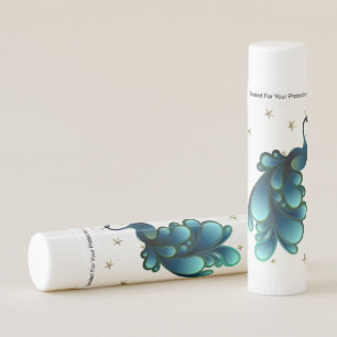 Teal Blue Peacock Lip Balm