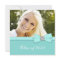 Teal Blue Photo Graduation Announcements