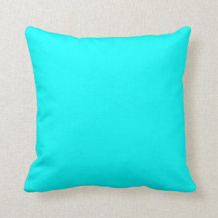 teal blue pillow