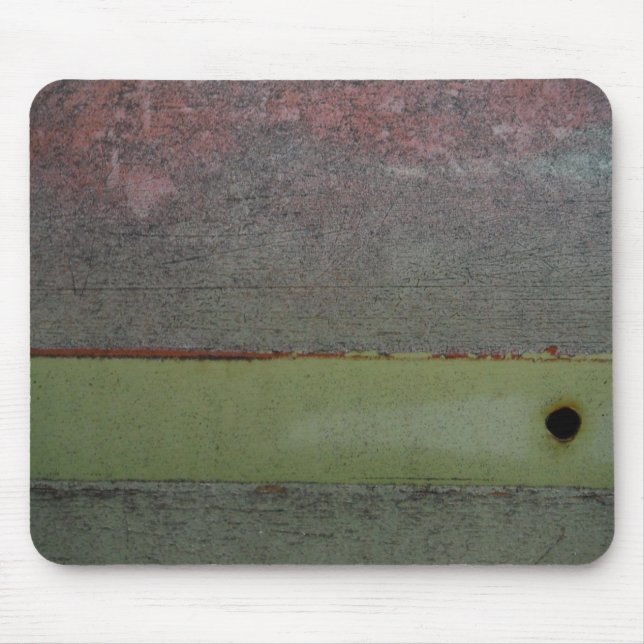 Teal Blue  Pink Green rusted Mouse Pad (Front)