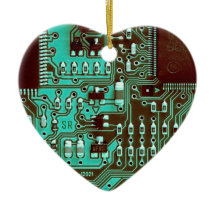 Teal Blue printed circuit board PCB Custom Geek