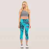 Teal Kiwi Crazy 4Delia Leggings, Zazzle