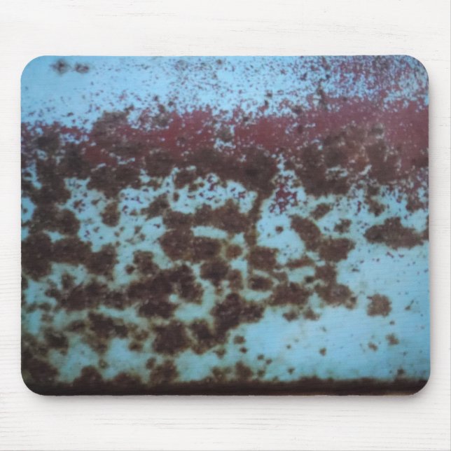 Teal Blue & Purple Rusted background Mouse Pad (Front)