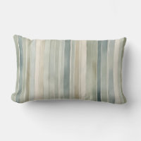 Teal Blue Sage Green Cream Distressed Stripe