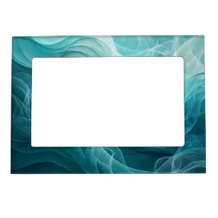 Teal Blue Sea Sky Swirly Dreamy Magnetic Frame