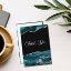 Teal Blue Silver Faux Glitter