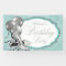 Teal Blue Silver High Heel Shoe Birthday Party