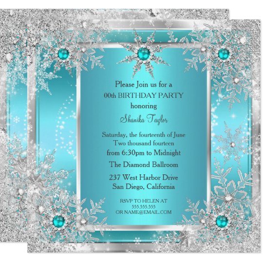 Winter Wonderland Invitations Template 5