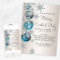 Teal Blue Snowflakes Ornaments Christmas Party