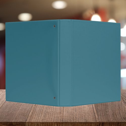 Teal Blue Solid Color 3 Ring Binder