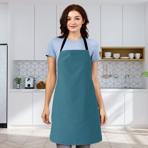 Teal Blue Solid Color Apron