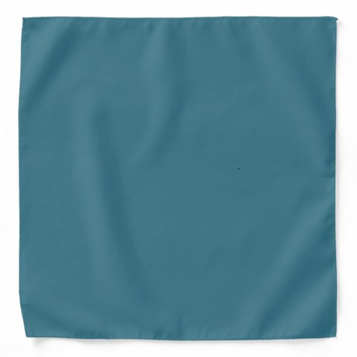 Teal Blue Solid Color Bandana