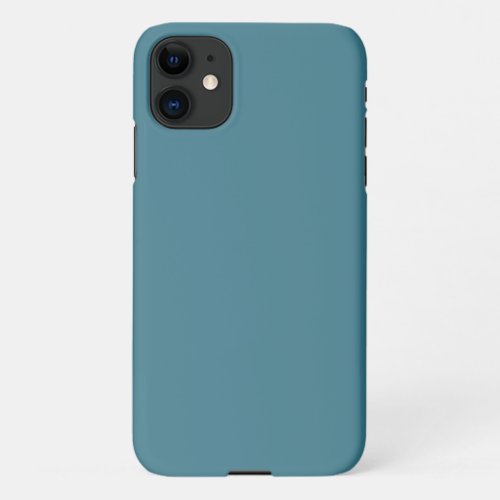 Teal Blue Solid Color iPhone 11 Case