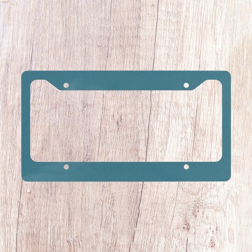 Teal Blue Solid Color License Plate Frame