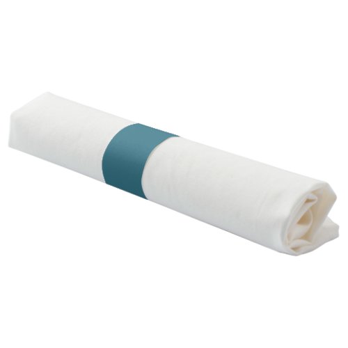 Teal Blue Solid Color Napkin Bands