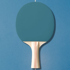 Teal Blue Solid Color Ping Pong Paddle