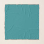 Teal blue solid color, scarf<br><div class="desc">Teal blue solid color (matches with Tropical leaves pattern).</div>