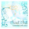 Teal Blue Swirls Sweet Sixteen Birthday Banner