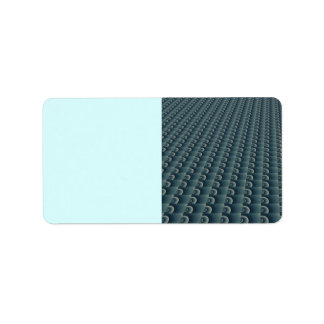 Teal Blue Texturized Pattern Label