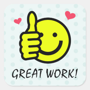 Happy Smiling Face Star Sticker