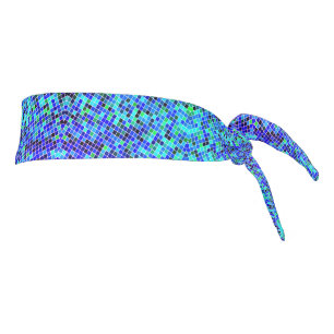Teal Blue Tie Headband