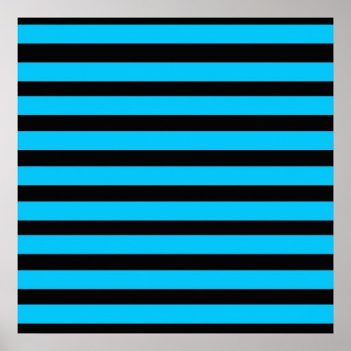 Teal Blue Turquoise and White Stripes Pattern Poster | Zazzle