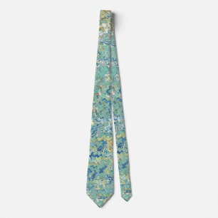 Teal Blue Turquoise Green Chic Unique Pattern  Neck Tie