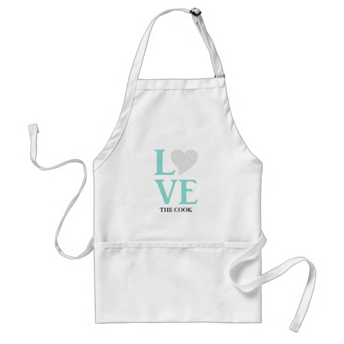 Teal Blue Wedding Love The Cook Party Apron