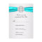 Teal Blue Wedding RSVP