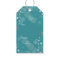 Teal Blue White Snowflakes Gift Tags