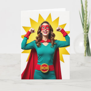 Teal Bodysuit Hero Mom Card