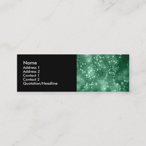 Customizable Teal Bokeh Design 5 Profile Card Business Card Template