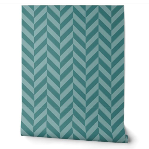 Teal Bold Herringbone Weave Wallpaper Teal Bold Herringbone Weave Wallpaper