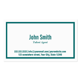 Talent Business Cards & Templates | Zazzle