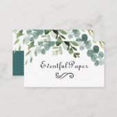 Teal Bouquet - Business Card (Front/Back)