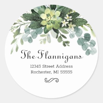Teal Bouquet Name - Return Address Address Label by Midesigns55555 at Zazzle