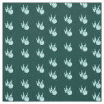 Teal bowling set pattern fabric