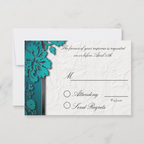 Teal Break Through Reply Card