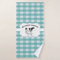 Black and White Buffalo Plaid Bath Towel Set, Zazzle in 2023