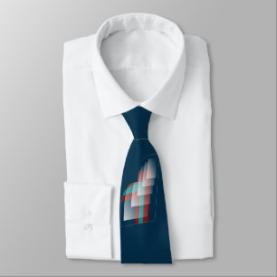 Teal burgundy blue neck tie