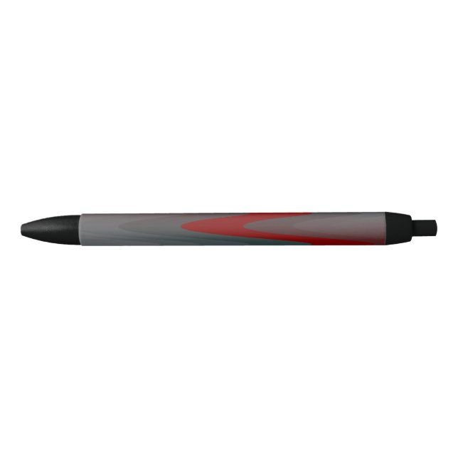 teal burgundy gray waves pen (Front)