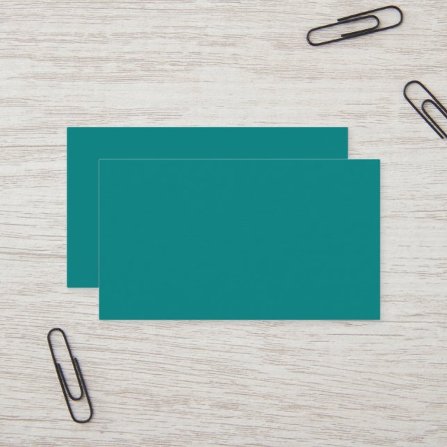 Teal Business Card (Front/Back In Situ)