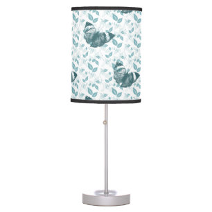 Teal Butterflies Table Lamp