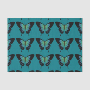 Teal Butterfly Decoupage Tissue Paper
