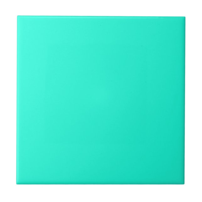 Teal Ceramic Tile (Front)