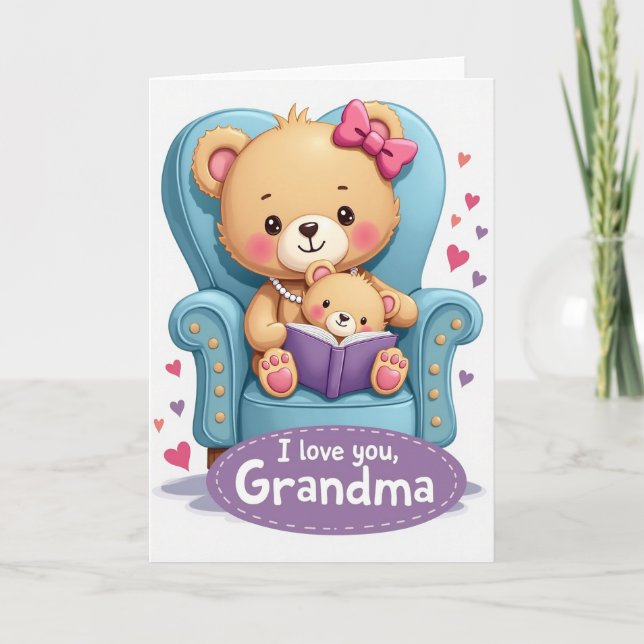 Teal Chair Mothers Day Card (Front)