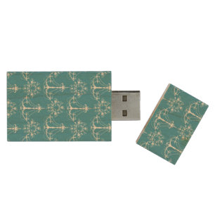 Teal Chandeliers USB Flash Drive